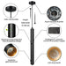 OKELI Pendant Lights Kitchen Island Modern Black Fixture LED Minimalist Strip 3Pack - okeli lights