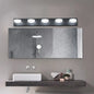 Modern LED Vanity Light Fixture 7-6-5-4-Light Black Bathroom Wall Sconce Dimmable - okeli lights