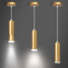 OKELI Gold LED Pendant Lights,Modern Mini Kitchen Island Lights Adjustable Focus 1 Pack - okeli lights