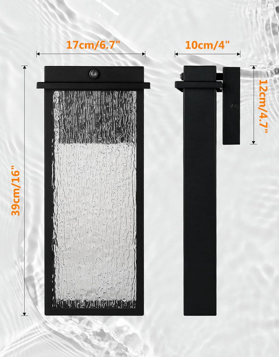 Outdoor Light Fixture Wall Light, Dusk to Dawn Outdoor Lighting Anti-Rust Wall Lantern Outside Wall Sconce