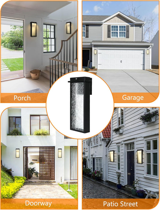 Outdoor Light Fixture Wall Light, Dusk to Dawn Outdoor Lighting Anti-Rust Wall Lantern Outside Wall Sconce