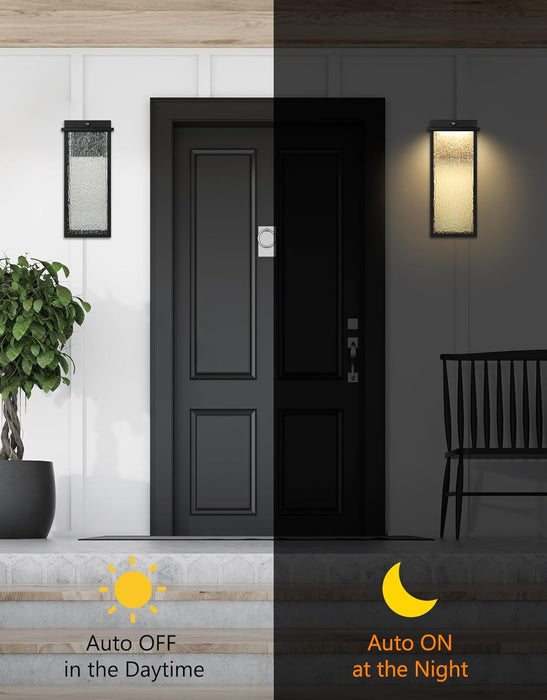Outdoor Light Fixture Wall Light, Dusk to Dawn Outdoor Lighting Anti-Rust Wall Lantern Outside Wall Sconce