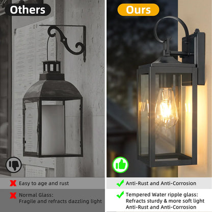 Outdoor Lighting Fixtures Dusk to Dawn Wall Sconce Front Porch Exterior Light - okeli lights