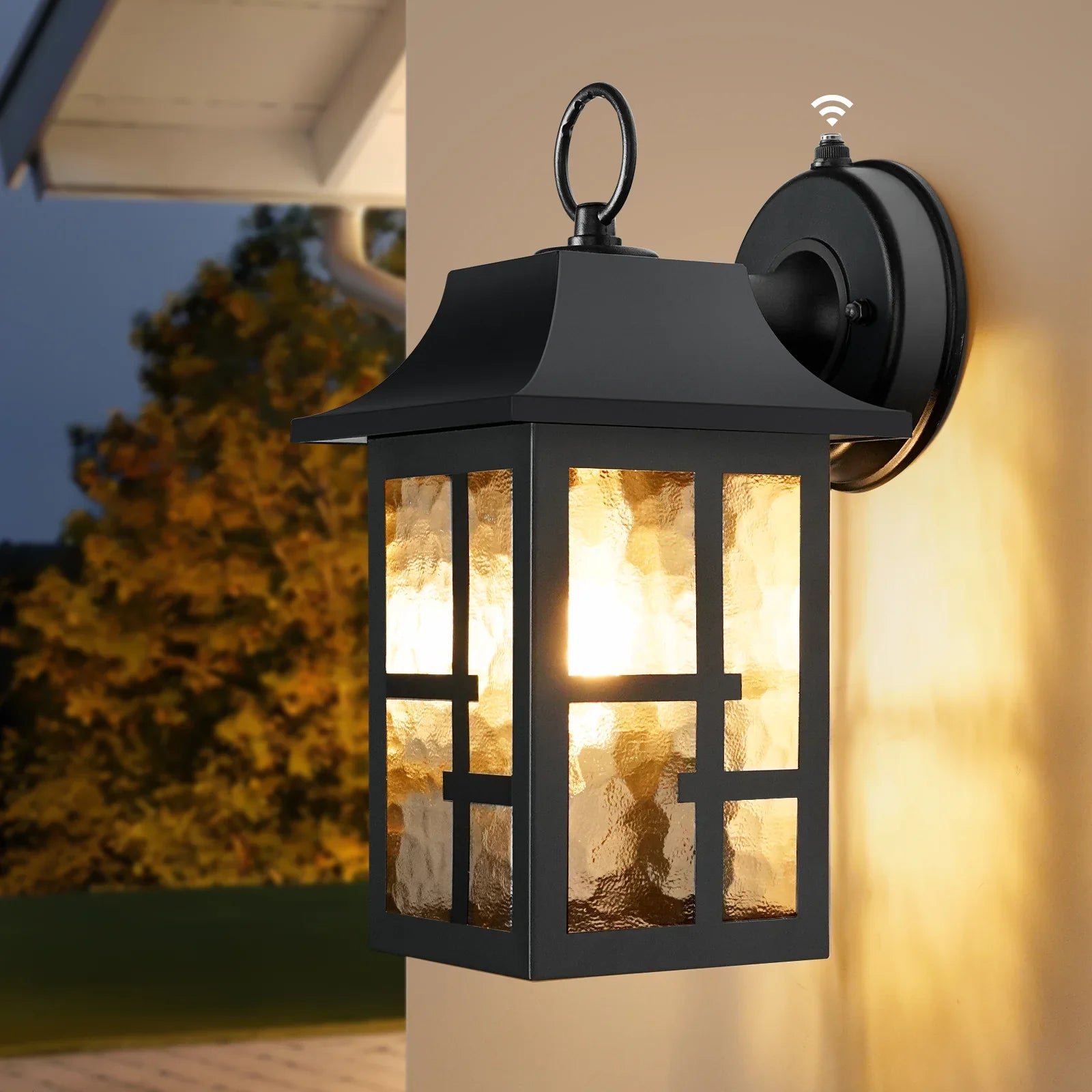 Outdoor Wall Lights Dusk to Dawn Waterproof Anti-rust Lantern Front Porch Sconce Lighting - okeli lights