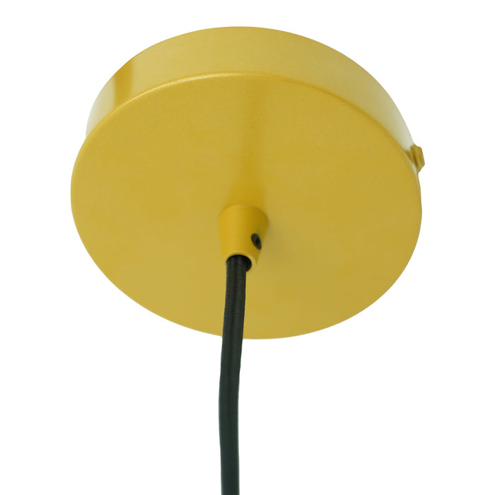 Pendant Lamp Glass Metal Black Sprayed and Gold Lighting - okeli lights