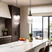 Mid-Century Modern Classic Pendant Lamp Gold and Clear Glass - okeli lights