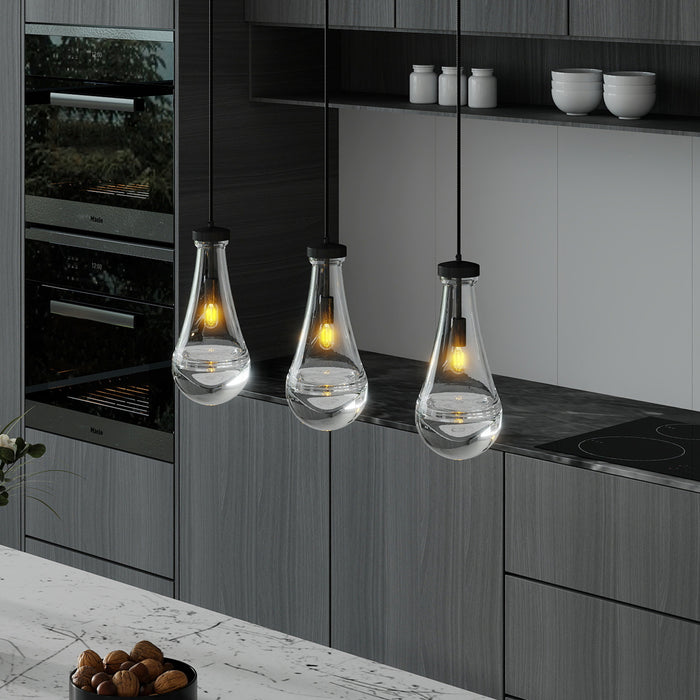 Raindrop Pendant Lights, Modern Pendant Lights for Kitchen Island, Dining Room Light Fixture