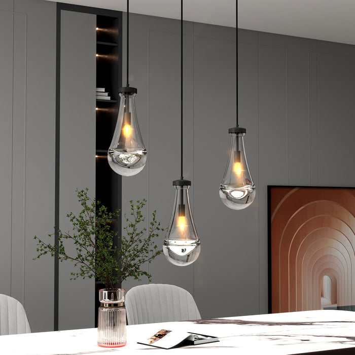 Raindrop Pendant Lights, Modern Pendant Lights for Kitchen Island, Dining Room Light Fixture