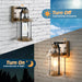 Rustic Farmhouse Wall Lanterns Dusk to Dawn Outdoor Wall Lights Waterproof Lighting Fixtures - okeli lights