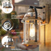 Rustic Farmhouse Wall Lanterns Dusk to Dawn Outdoor Wall Lights Waterproof Lighting Fixtures - okeli lights