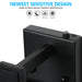 Outdoor Wall Lanterns Black Metal Frame Clear Glass Ambient Light Sensors Weatherproof Wall Sconces 2Pack - okeli lights