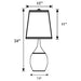 Droplet Silver Empire Shade Urn Table Lamp 2Pack - okeli lights