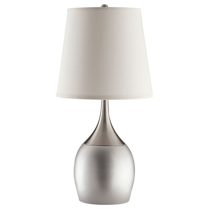 Droplet Silver Empire Shade Urn Table Lamp 2Pack - okeli lights