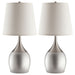 Droplet Silver Empire Shade Urn Table Lamp 2Pack - okeli lights