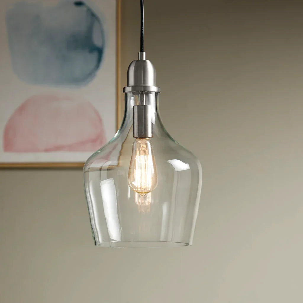 Auburn Bell Shaped Glass Classic Pendant Lights - okeli lights