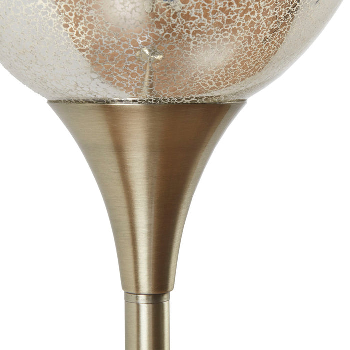 Simple Elegant Uplight Floor Lamp with Mercury Glass Shade