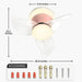 OKELI Modern Small Ceiling Fan with Light APP Control Ceiling Fan Pink - okeli lights