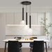 Smart Dimmable LED Round 3-Light Pendant Light with TUYA App & Voice Control - okeli lights