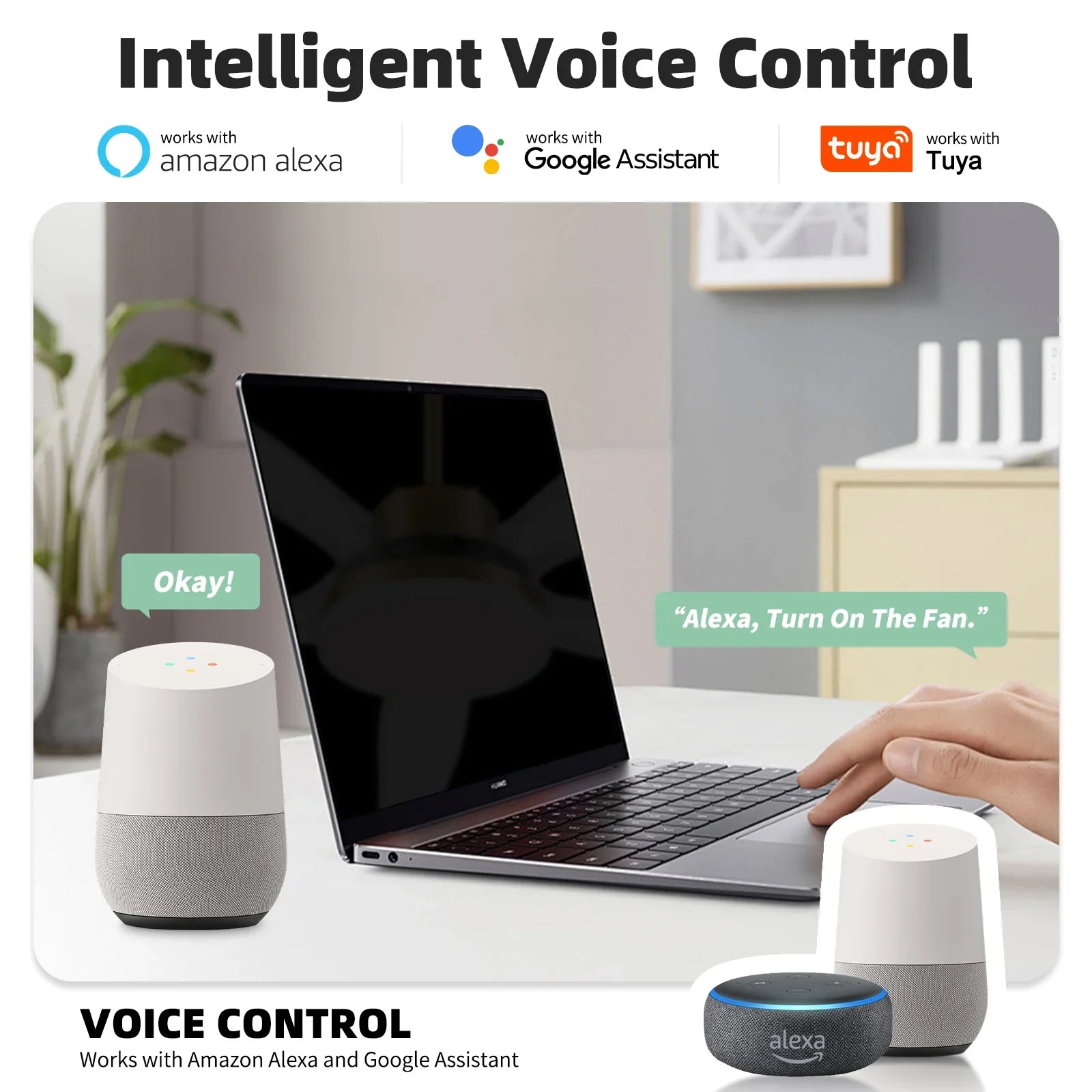 Smart Ceiling Fan with Light Modern Clear Blades Gold Reversible Dimmable LED - okeli lights