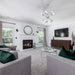 Modern Classic Sputnik Chandelier Lighting 10 Lights with Adjustable Arms Chrome Pendant Lighting - okeli lights
