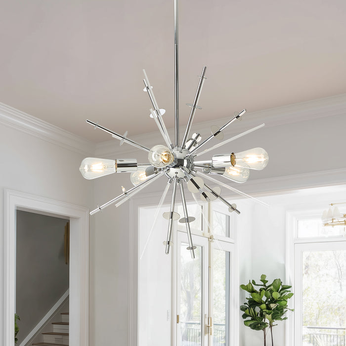 Modern Chandelier Ceiling Light Fixture 5-Light Mid Century Classic Contemporary Sputnik Chandelier