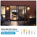 Outdoor Wall Lanterns Black Metal Frame Clear Glass Weatherproof Wall Sconces 4 E12 Bulb Socket - okeli lights
