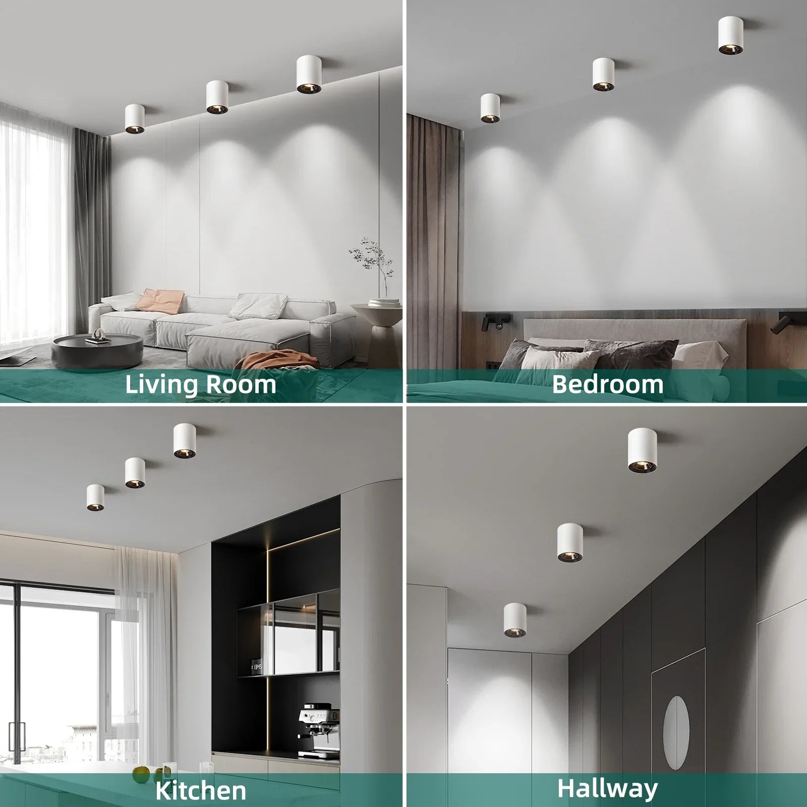 Modern LED Dimmable Ceiling Light Fixtures 20W 1300LM 2700K-6000K Flush Mount Close Lighting - okeli lights