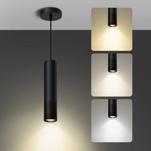 LED Pendant Light Black and Glod Fixtures for Kitchen Island and Bar 3-Color 2700K-6000K ETL - okeli lights