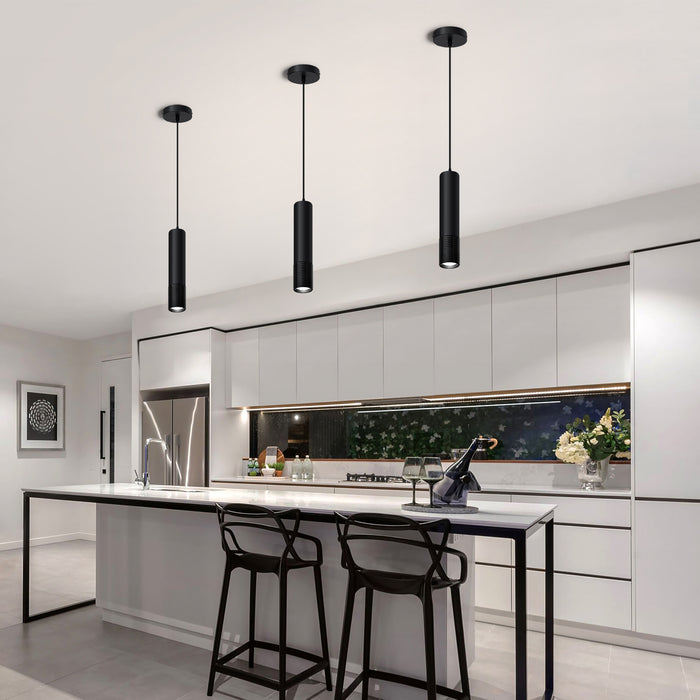 LED Pendant Light Black and Glod Fixtures for Kitchen Island and Bar 3-Color 2700K-6000K ETL
