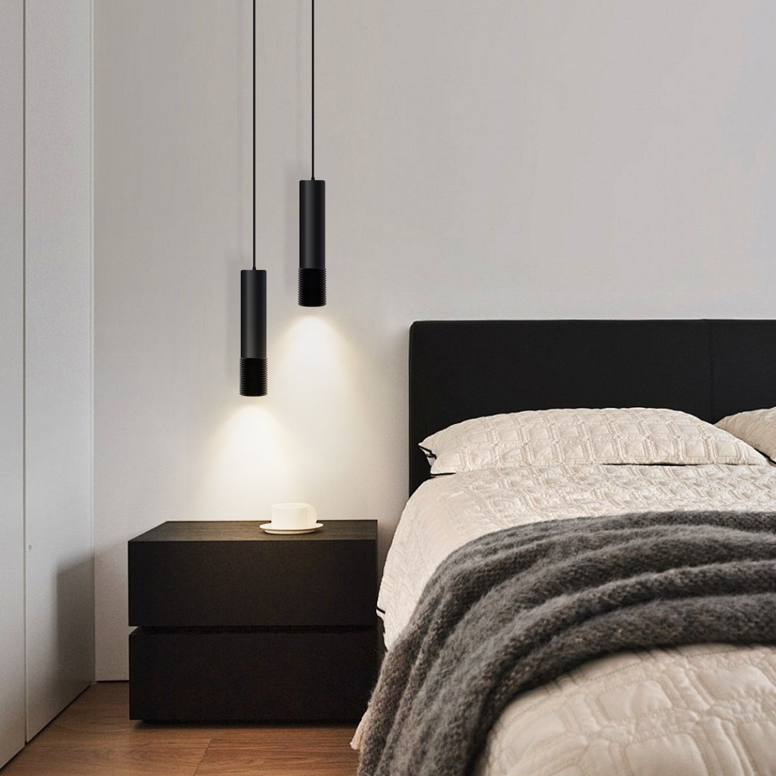 LED Pendant Light Black and Glod Fixtures for Kitchen Island and Bar 3-Color 2700K-6000K ETL