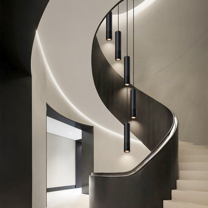 LED Pendant Light Black and Glod Fixtures for Kitchen Island and Bar 3-Color 2700K-6000K ETL