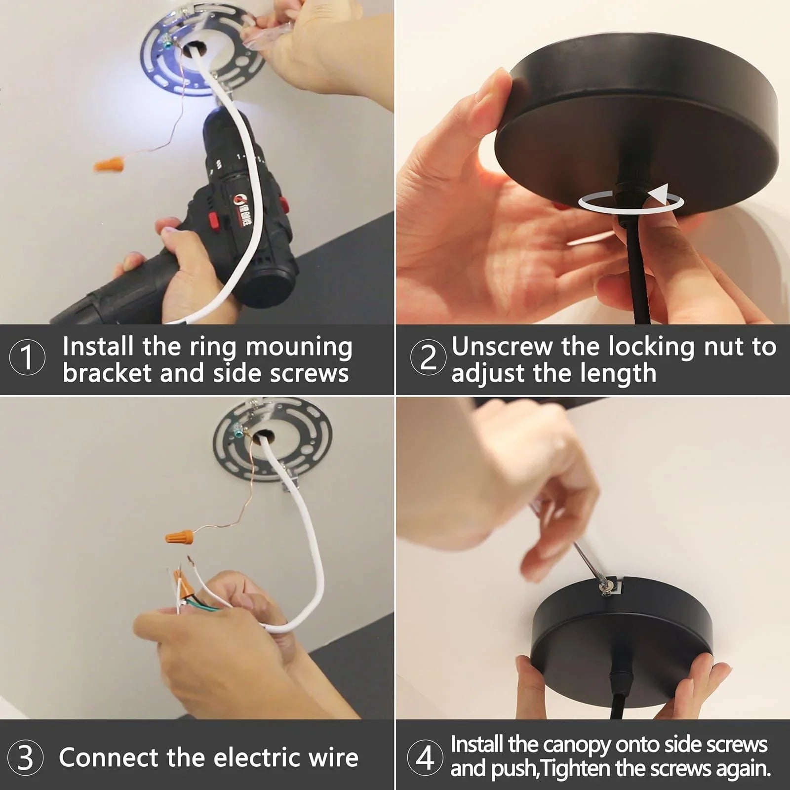 OKELI Pendant Lights Kitchen Island Modern Black Pendent Light Fixture 3-Pack - okeli lights